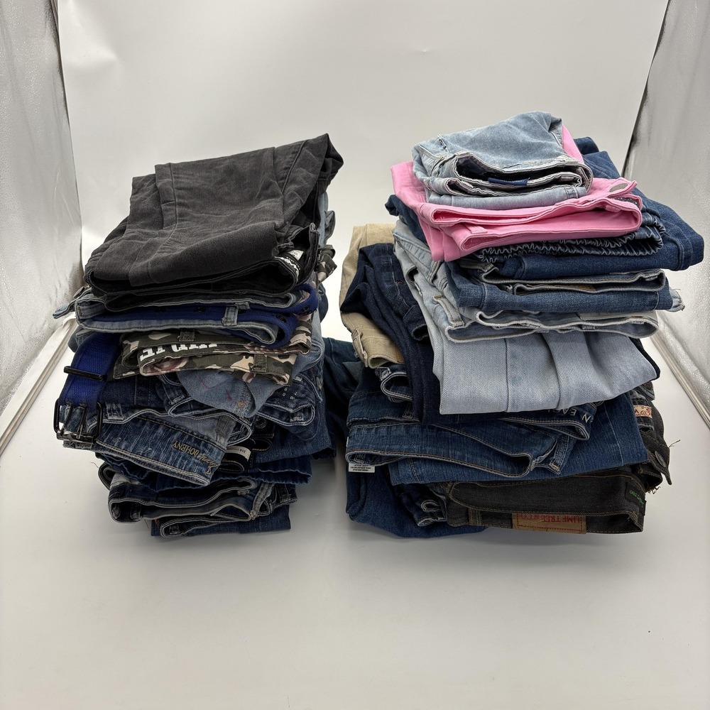 28 Brands Mixed Womens Jeans Reseller Lot various‎ Sizes Denim Wholesale Pants